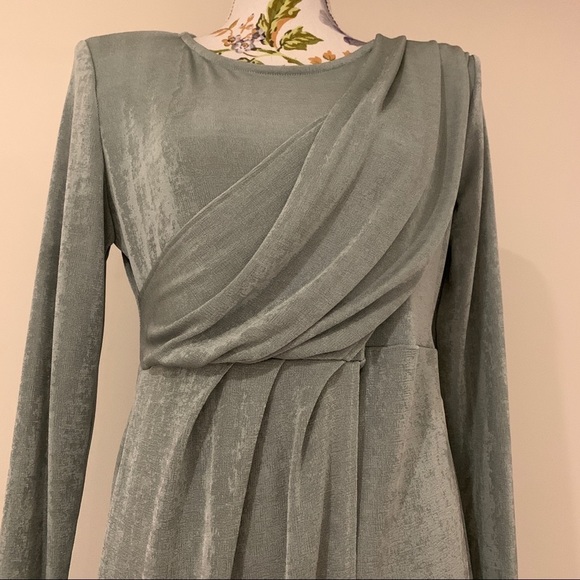 ASOS Women’s Asymmetrical Wrap Midi Dress Size 16 - Picture 2 of 9